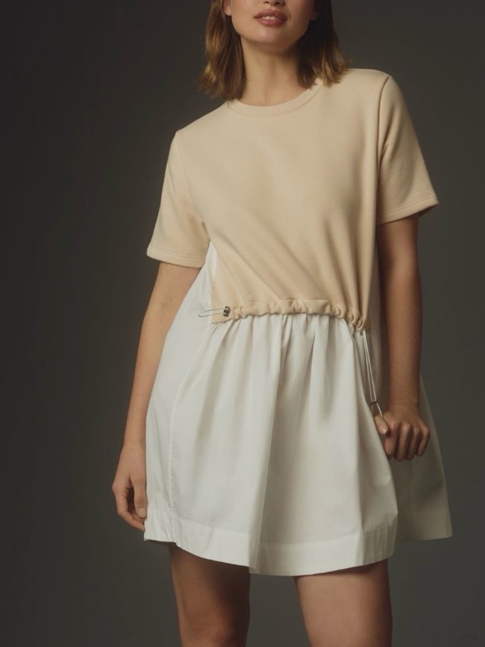 Anthropologie Pilcro Short Sleeve Sweatshirt Sand
Twofer Mini Dress Size Small